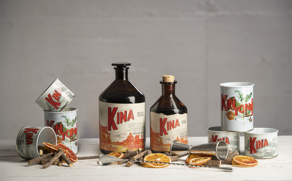 Kina RobyMarton, liquore alla China Calissaia 1L, bottiglia in primo piano