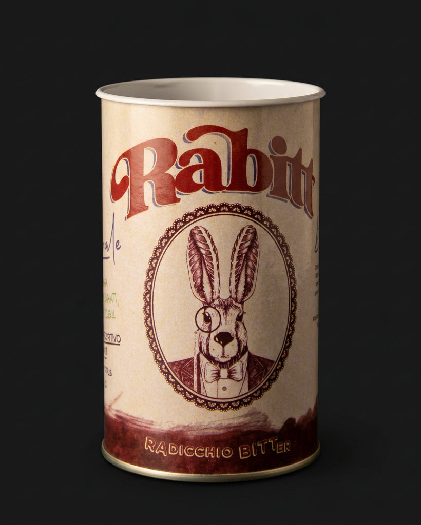 Rabitt Pouf Box, bundle regalo con Rabitt Bitter, Ale e accessori, vista completa del set