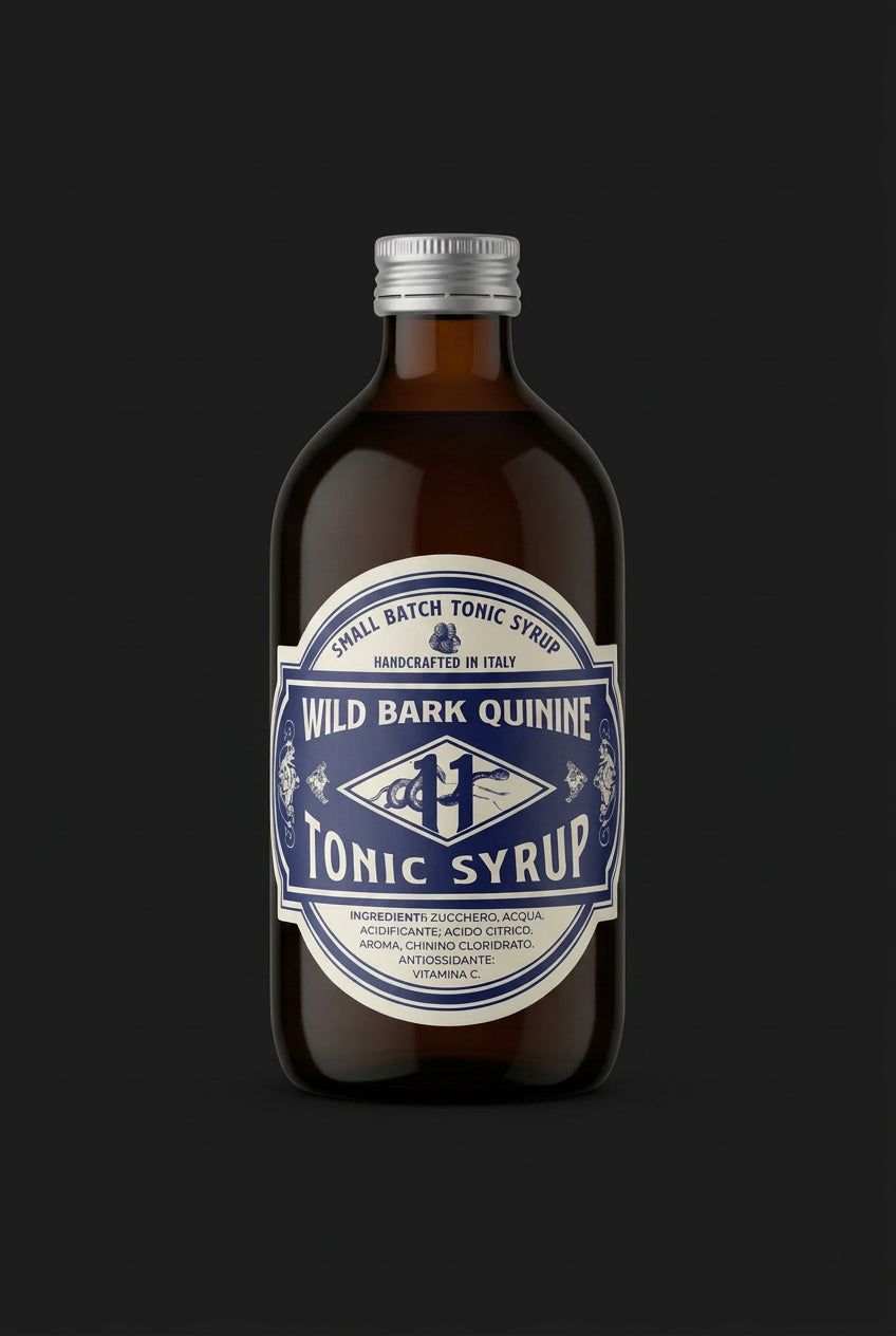 Wild Bark Quinine, sciroppo artigianale per acqua tonica 0,5L, in ambientazione lifestyle