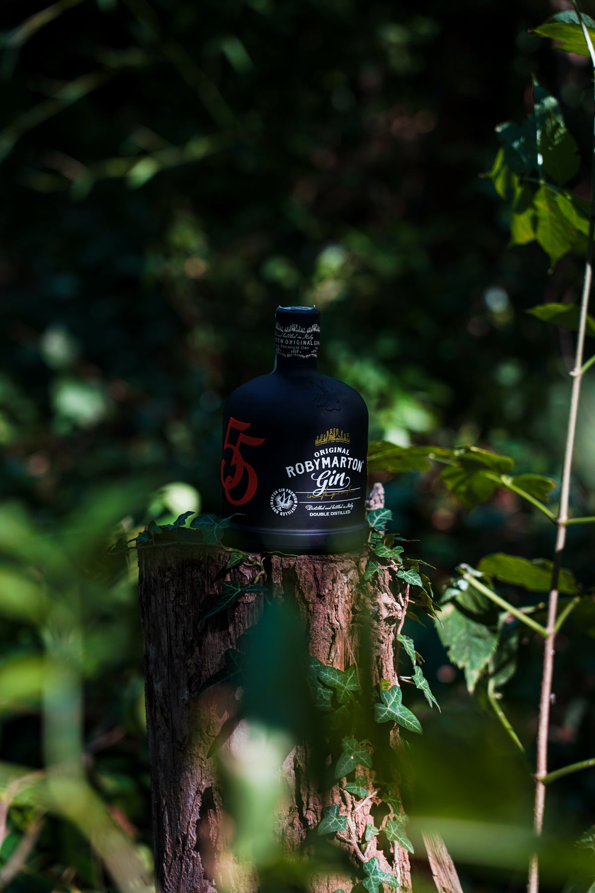 Roby Marton Gin Original Special Edition Integrale 55, gin artigianale veneto, in ambientazione lifestyle